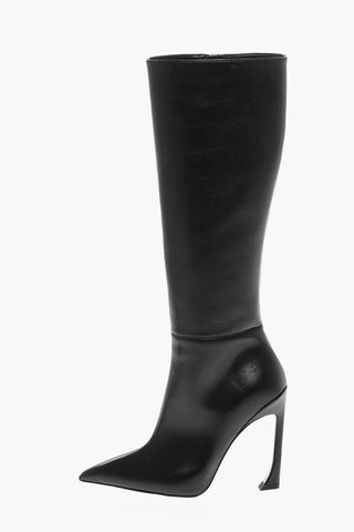 LUDOVIC DE SAINT SERNIN Faux-leather NADJA High Leg Boots 11cm