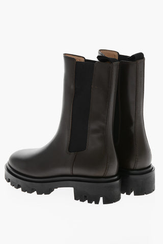 Stivali Chelsea Mid MAXI CHUNKY in Pelle