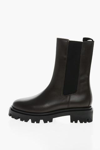 Stivali Chelsea Mid MAXI CHUNKY in Pelle