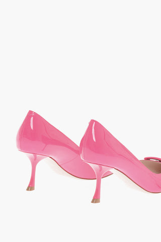 Point Toe Patent Leather VIV IN THE CITY Pumps with Spool Heel 6,5cm