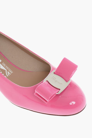 Buckle Patent Leather VARA Ballet Flats 3cm