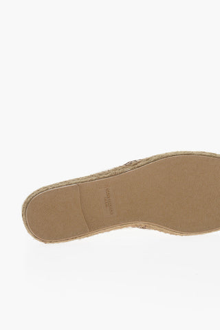 Contrasting Embroidered Logo Canvas Espadrillas