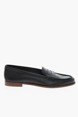 Cuir Sole Leather Penny Loafers
