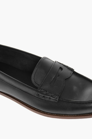 Cuir Sole Leather Penny Loafers