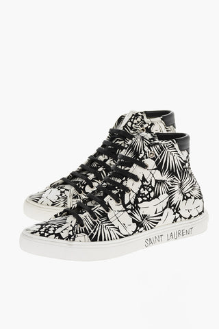 Tropical Motif Canvas MALIBU Sneakers