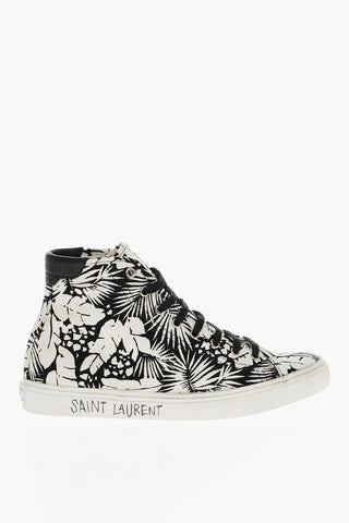 Tropical Motif Canvas MALIBU Sneakers