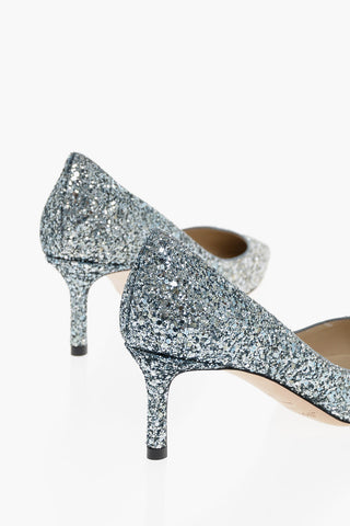 Degradé Glitter ROMY Pumps with Point Toe 6cm