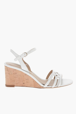 Ankle Strap Leather FIERI Sandals with Cork Wedge 7,5cm
