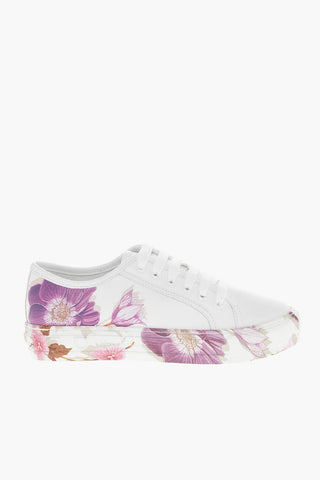 Sneakers in Pelle BORG PRINT con Stampa Floreale