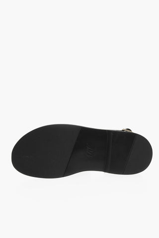 Crystal Buckle Leather VIV RANGERS Sandals