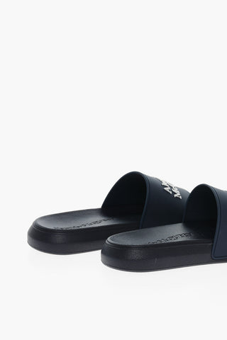 Sliders in Gomma con Logo in Rilievo a Contrasto