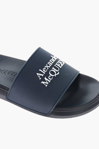 Sliders in Gomma con Logo in Rilievo a Contrasto