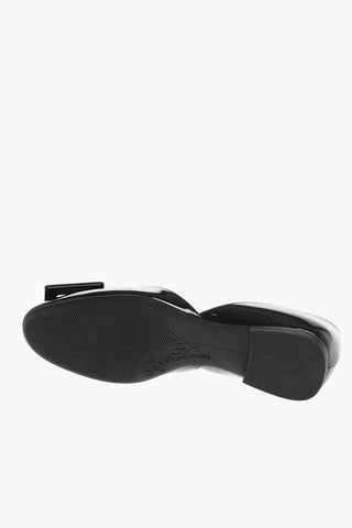 Patent Leather DORSAY Ballet Flats with Logoed Buckle
