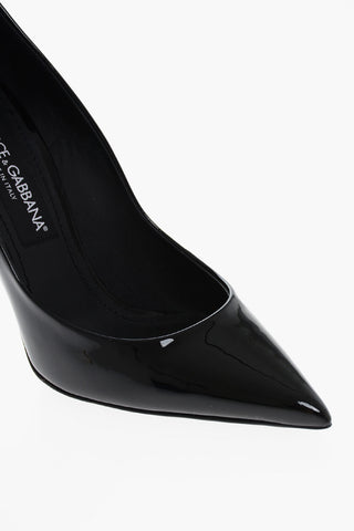 Point Toe Patent Leather Pumps with Stiletto Heel 11cm