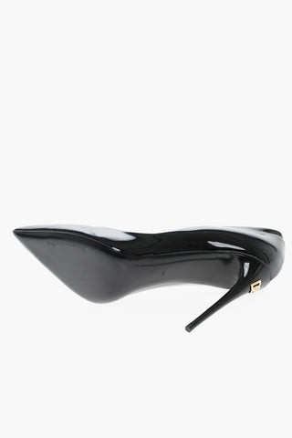 Point Toe Patent Leather Pumps with Stiletto Heel 11cm