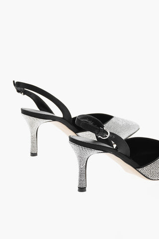 Point Toe ILEEN Slingback with Crystal Details and V-cut 7,5cm