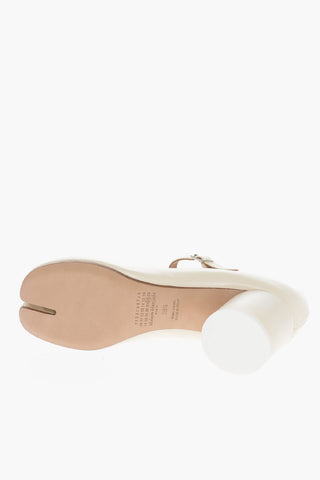 Leather TABI Pumps with Split-toed Design 6cm