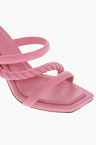 Leather DIOSA Heeled Mules with Straps 9cm