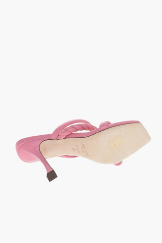 Leather DIOSA Heeled Mules with Straps 9cm