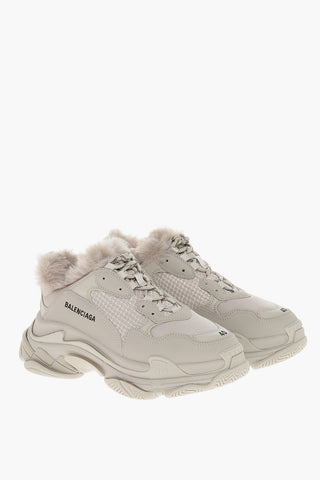 Eco-fur Lining TRIPLE S Sneakers
