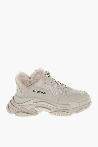 Eco-fur Lining TRIPLE S Sneakers