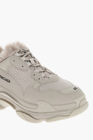Eco-fur Lining TRIPLE S Sneakers