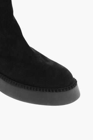 Suede ROSA LOW Booties with Side Zip