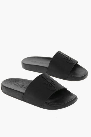 Slippers in Gomma con Logo in Rilievo