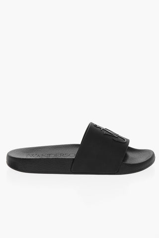 Slippers in Gomma con Logo in Rilievo