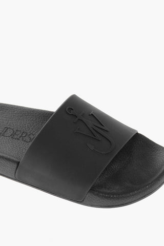 Slippers in Gomma con Logo in Rilievo