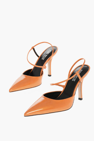 Point Toe ANITA PUMP Patent Leather Slingbacks 10,5cm