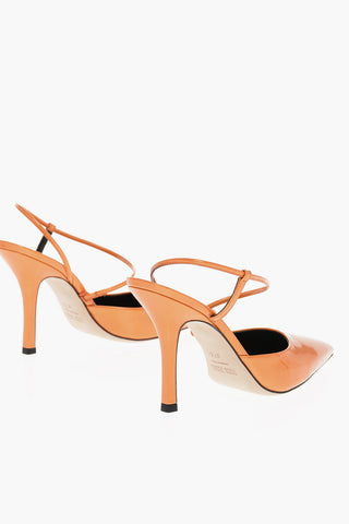 Point Toe ANITA PUMP Patent Leather Slingbacks 10,5cm