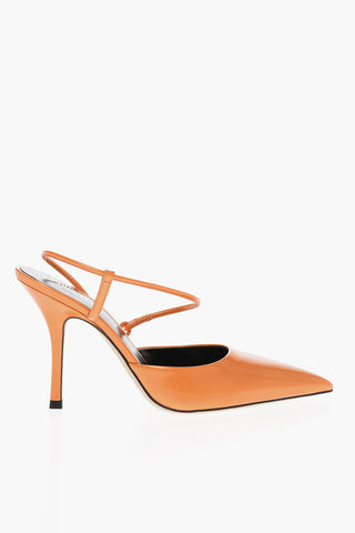 Point Toe ANITA PUMP Patent Leather Slingbacks 10,5cm