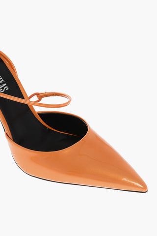 Point Toe ANITA PUMP Patent Leather Slingbacks 10,5cm