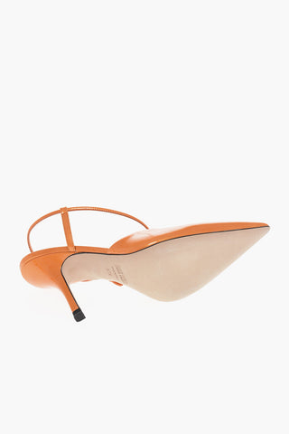Point Toe ANITA PUMP Patent Leather Slingbacks 10,5cm