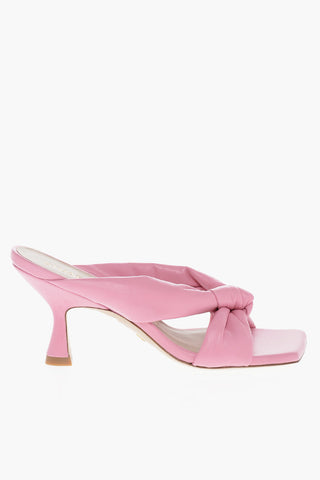 Knotted Detail NODO PLAYA Mules with Spool Heel 7,5cm
