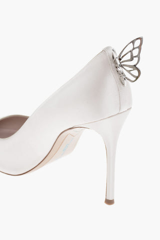 Satin MARIPOSA Pumps with Butterfly Detail 11cm