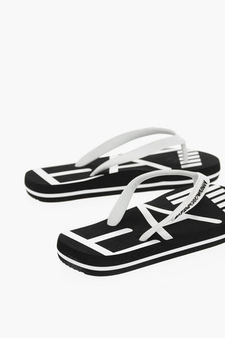 EMPORIO Rubber Flip Flops with Contrasting Logo