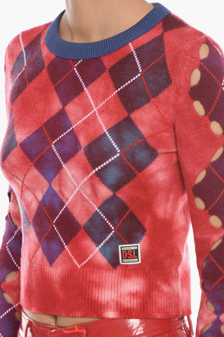 Maglia Girocollo M-AGDA in Lana a Rombi