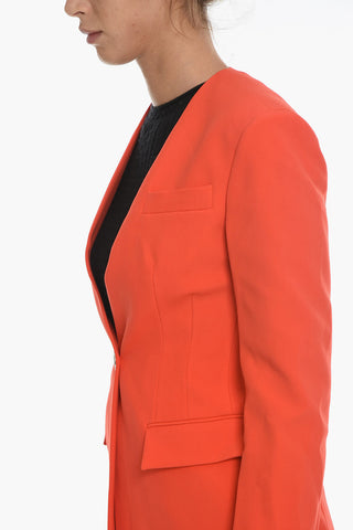 3 Pocket Single-breasted LOUISE Blazer with No-lapel