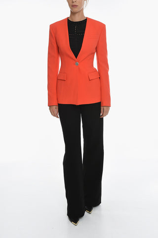 3 Pocket Single-breasted LOUISE Blazer with No-lapel