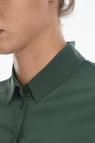Solid Color MAJAN Shirt with Short Sleeve