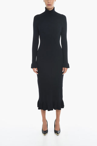 Maxidress Bareback in Tessuto a Costine
