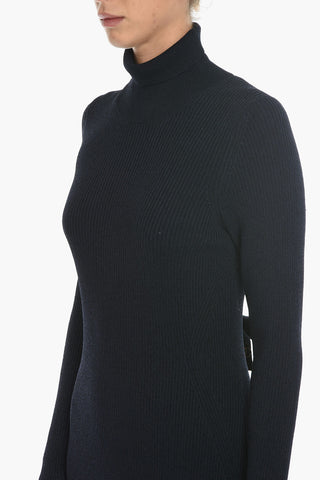 Maxidress Bareback in Tessuto a Costine