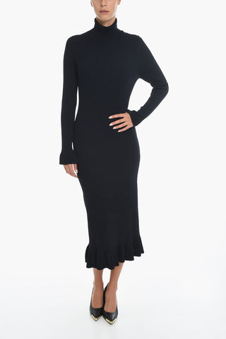Maxidress Bareback in Tessuto a Costine