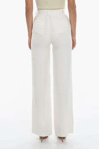 Wide Fit Silk Pants