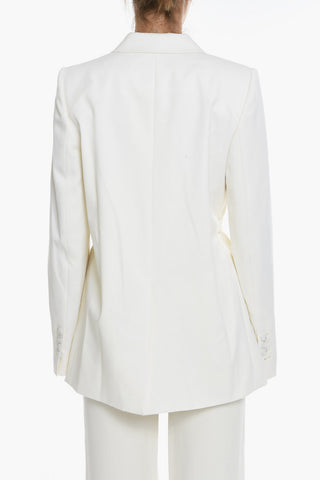 Blazer con Chiusura a Portafoglio e Cintura Slim