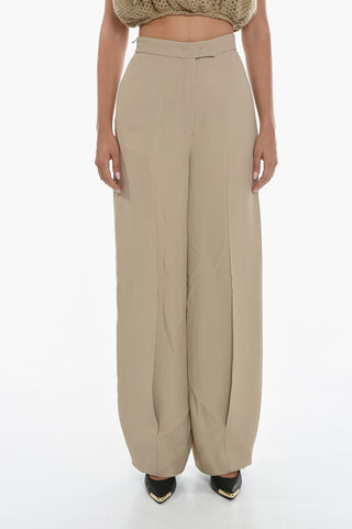 Wide Leg CADY Pants with Welt Pockets