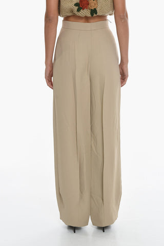 Wide Leg CADY Pants with Welt Pockets