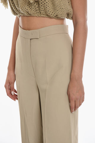 Wide Leg CADY Pants with Welt Pockets